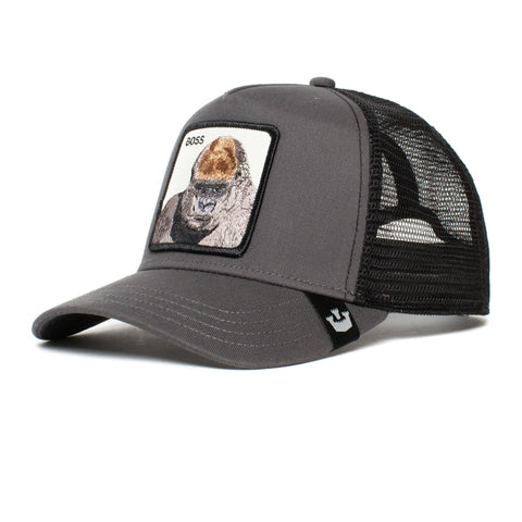 The Boss Trucker Hat Charcoal